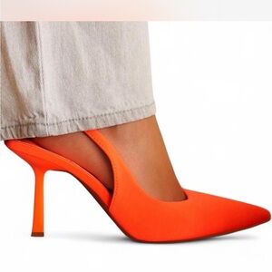 Elegant Orange Women's Heels